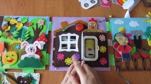 Развивающая книжка из фетра!Сказки из фетра!