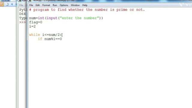 Python : Prime Number Program in Python with while loop