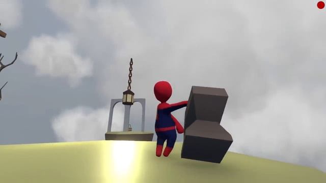 НЕВИДИМЫЙ ПОЛ И ТОП ДИВАН HUMAN FALL FLAT пластилиновые герои Володя Человек Паук и Железный Челове