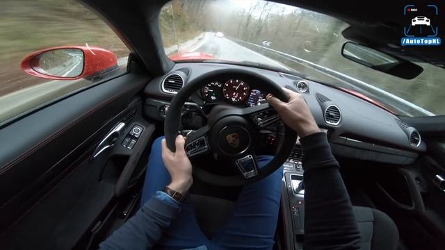 Porsche 718 Cayman GTS REVIEW POV Test Drive by AutoTopNL смотреть онлайн