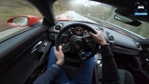 Porsche 718 Cayman GTS REVIEW POV Test Drive by AutoTopNL