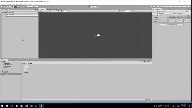 Основы Unity 07 Скриптинг Начало смотреть онлайн