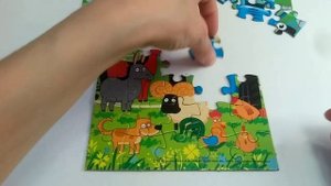 Синий Трактор. Собираем пазл для детей.