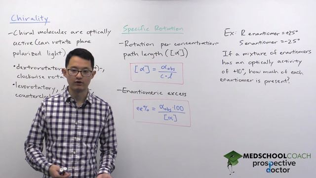 Chirality for Isomers, Part 2  | MCAT Organic Chemistry Prep