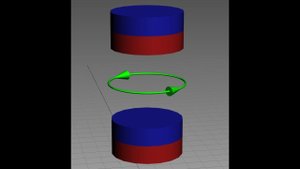 Взаимодействие элементарных токов магнита с током в рамке