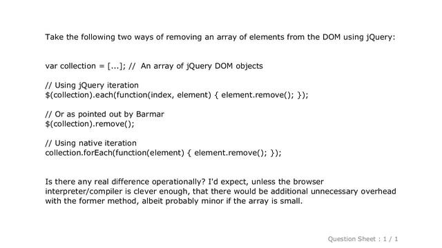 jQuery : jQuery $.each vs. JavaScript .forEach