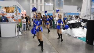 Танцы девушек группы поддержки из Конаково Ривер Клаб