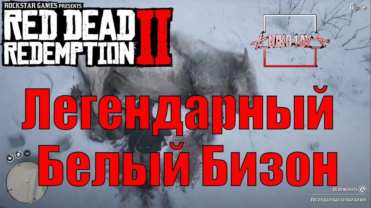 Red Dead Redemption 2 Легендарный Белый Бизон