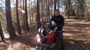 Испытание новой шипованной резины по песку ИЖ Планета 5