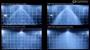 Эпюры орошения оросителей водяных общего назначения СВВ-К160, СВН-К160 (Спецавтоматика г. Бийск)