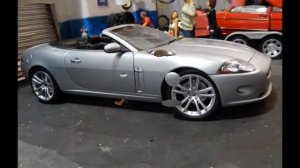 Custom made jaguar XK convertible  1/18 minichamps diecast model