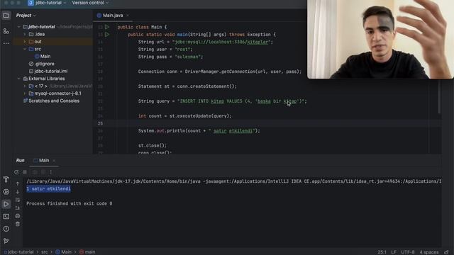 Java JDBC - Insert ve Prepared Statement - Sıfırdan İleri Seviye Java Eğitimi #70 смотреть онлайн