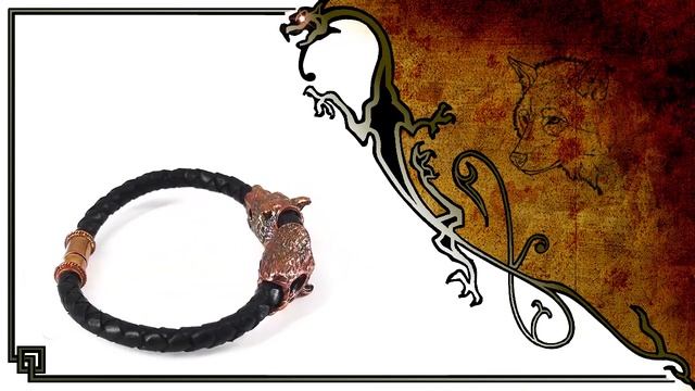 ВОЛЧЬЯ СТАЯ ~ ЭКСКЛЮЗИВНЫЙ БАЙКЕРСКИЙ БРАСЛЕТ ИЗ КОЖИ С ГОЛОВАМИ ВОЛКОВ 1520 смотреть онлайн