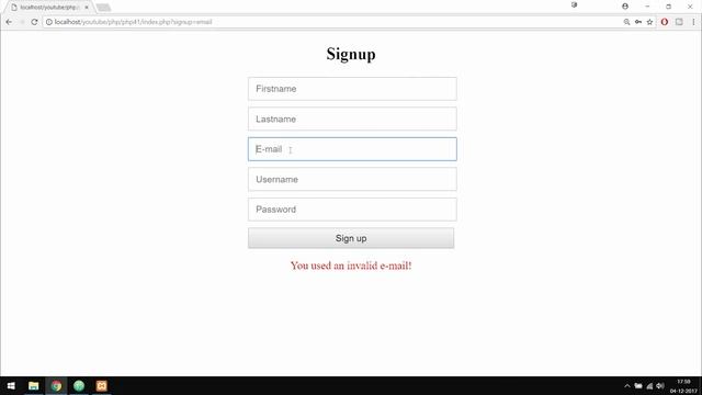 42: How to Display Error Messages Using PHP | PHP Tutorial | Learn PHP Programming