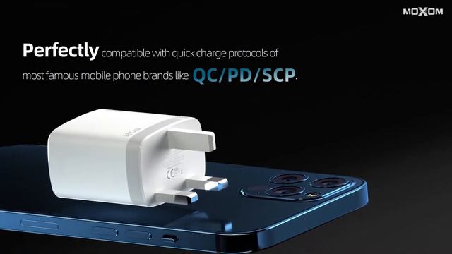 MOXOM USB C Charger, USB 3.0 and Type C Dual Ports, 2-Ports Fast Charger #amazonae #stagheadstore смотреть онлайн