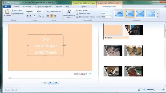 Создать слайдшоу с помощью программы Windows Live. Слайдшоу-презентация смотреть онлайн