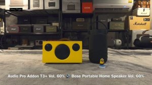 Audio Pro Addon T3+ vs Bose Portable Home Speaker