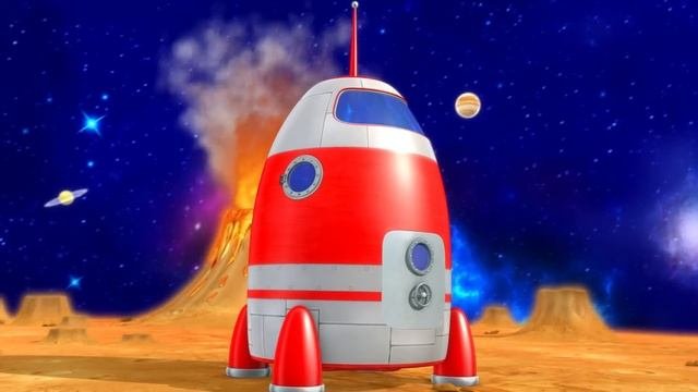Numbers Song | Space Rocket Ship | Nursery Rhymes For Babies By LittleBabyBum - ABCs And 123s