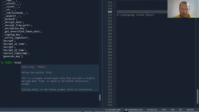 Python Basics Tutorial Cryptography Fernet Object || Data Encryption