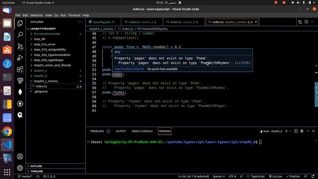 Unions Intersection in Object Types in Hindi | Urdu