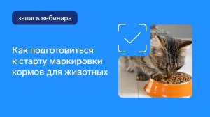 Как подготовиться к старту маркировки кормов для животных