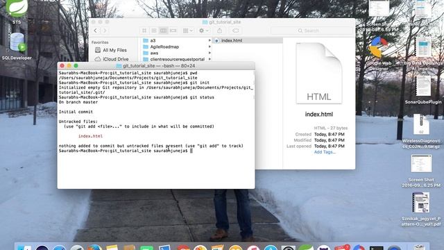 Git Command Part1 - git init, status, add, commit and log