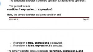 Module 1:Ternary operator