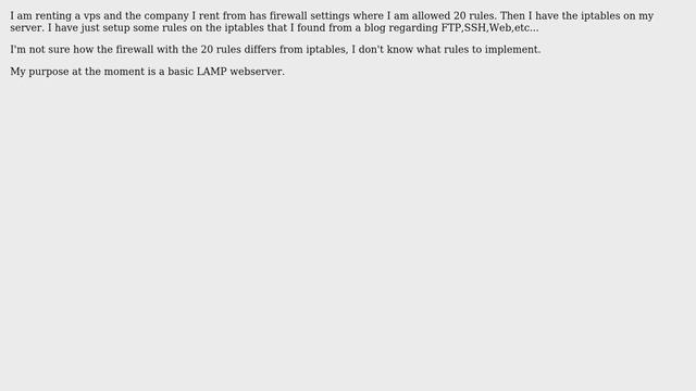 DevOps & SysAdmins: Difference between iptables rules and firewall rules? смотреть онлайн