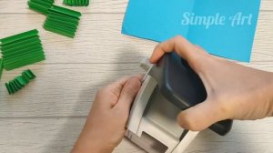 Объёмная ёлочка из одного листа цветной бумаги. Объёмная зимняя открытка своими руками.