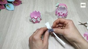 КОРЗИНКА из Фоамирана легко и просто Своими Руками. Мастер класс Поделки из фоамирана foamiran cup