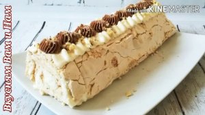 МЕРЕНГОВЫЙ РУЛЕТ РУЧНЫМ МИКСЕРОМ//MERINGUE ROLL/ / MORE TENDER THAN TENDER//