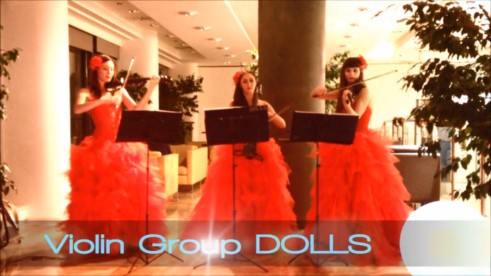 Новогодняя мелодия Jingle Bells(Колокольчики) - струнное трио Violin Group DOLLS