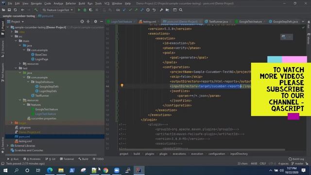 Selenium Cucumber Framework - Use Maven Cucumber Reporting Plugin to generate Extended HTML Reports