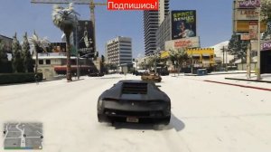 Поздравления от Франклена В GTA 5 зимой!!!