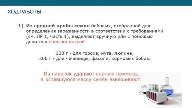 Стандартные методы определения зараженности и загрязненности вредителями зерна и продуктов  его