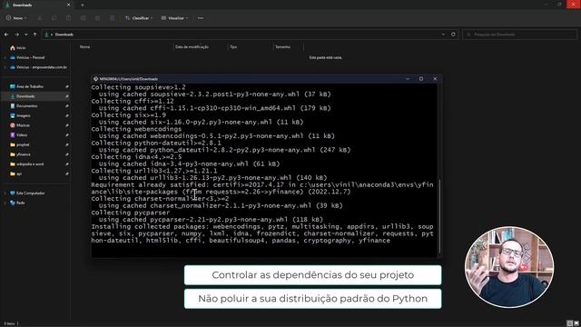 Como criar um ambiente virtual no Python [Dashboard de Ações com Python e Power BI — Aula 1/4] смотреть онлайн