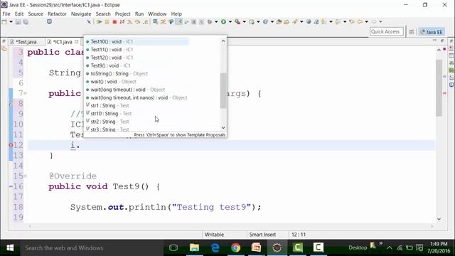 Practical Examples Of Java Interface Part-2 | Core Java Online Tutorial | H2k Infosys