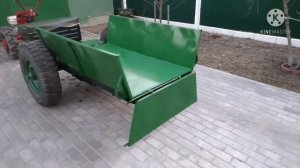 На это способны не только китайцы ,выгружной самодельный прицеп для мотоблока мтз