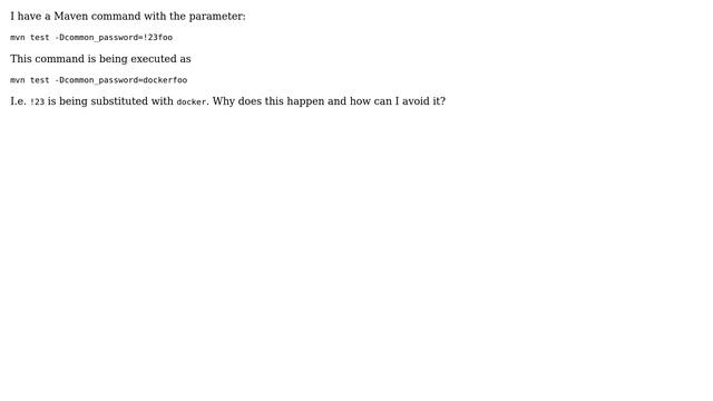 String `!23` is replaced with `docker` in command line смотреть онлайн