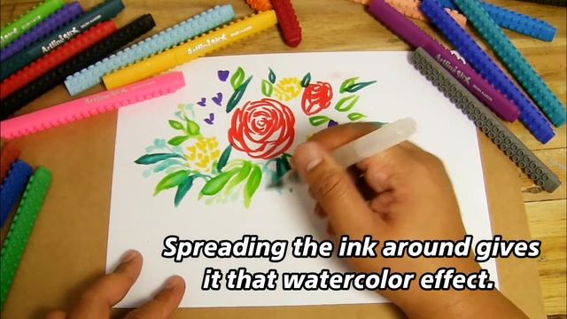 Artline Stix Brush Markers : Let's make art!!!