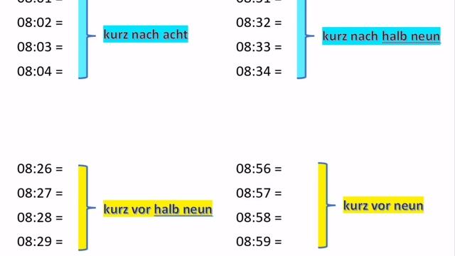 44 Урок, время на немецком языке, часть 2 смотреть онлайн