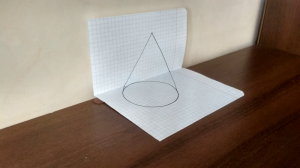 Как нарисовать конус 3D Trick art на графической бумаге.mp4
