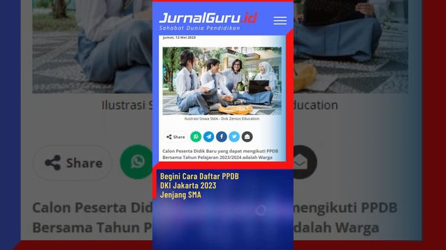 Begini Cara Daftar PPDB DKI Jakarta 2023 Jenjang SMA