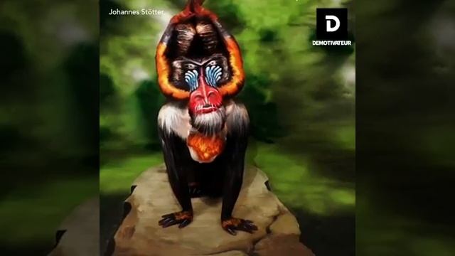 Красивый бодиарт, залипла