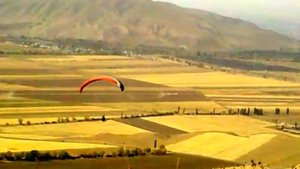 Полет на Параплане.  Кыргызстан, гора Чон-Таш