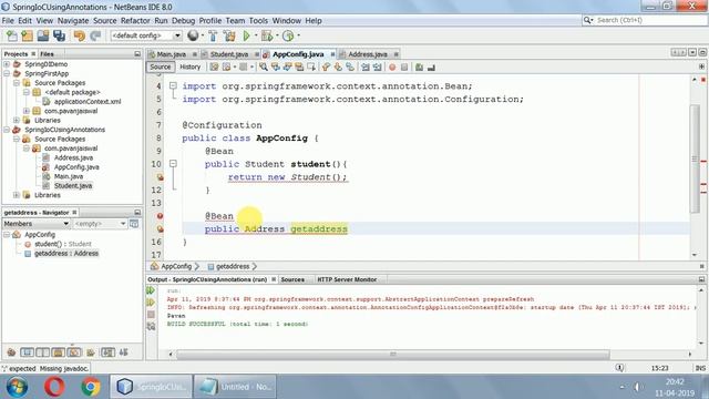 6 Spring DI using Java Annotation смотреть онлайн