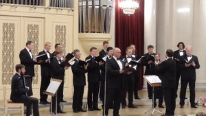 "Журавли". Мужской хор "Александр Невский", солист - Олег Палкин (аккордеон - Александр Саценко)