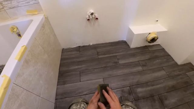 Затирка швов половой плитки. Сухим методом. Мастер-класс. Видео.