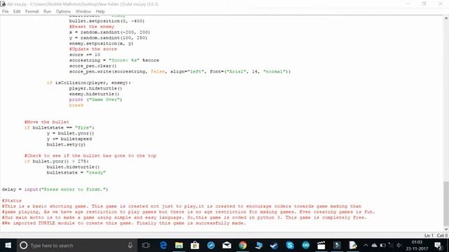 PYTHON PROJECT:- shOOtem Up!! смотреть онлайн