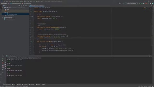 Java Pattern, Matcher, regex deutsch mit Beispiel, Übung zum Einstieg 1/2 смотреть онлайн